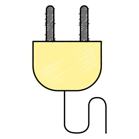 energy plug isolated icon vector illustration designのイラスト素材