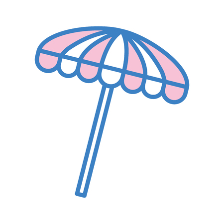 beach umbrella summer icon vector illustration designのイラスト素材