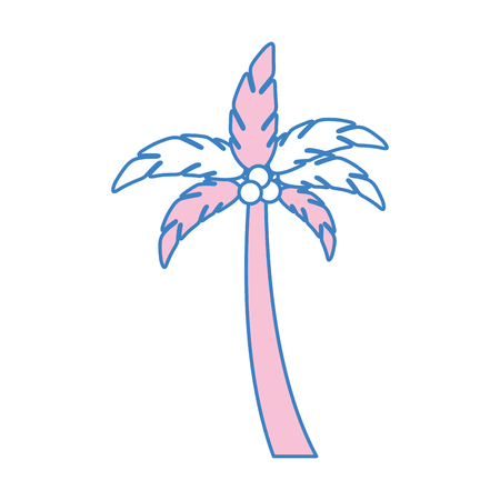 tree palm summer icon vector illustration designのイラスト素材
