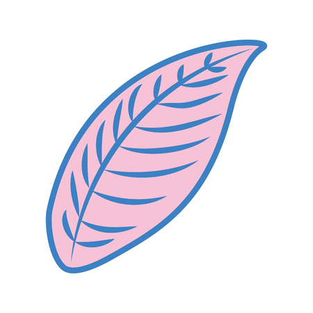 tropical leaf summer icon vector illustration designのイラスト素材