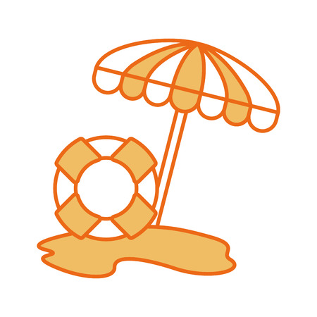 float lifeguard isolated icon vector illustration designのイラスト素材