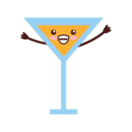 juice tropical fruit beverage character vector illustration designのイラスト素材