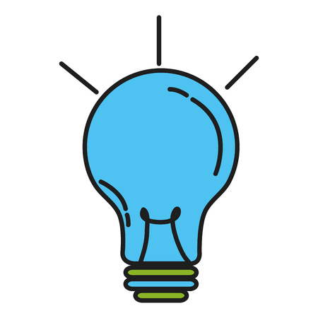 bulb light isolated icon vector illustration designのイラスト素材
