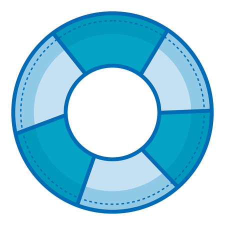 float lifeguard isolated icon vector illustration designのイラスト素材