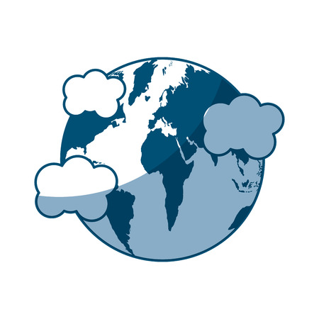 world planet earth icon vector illustration designのイラスト素材