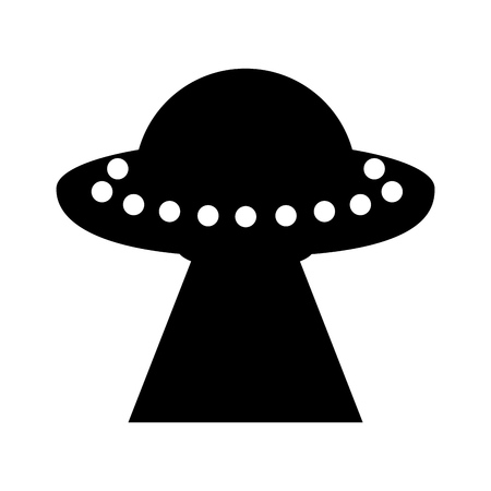 unidentified flying object icon vector illustration designのイラスト素材