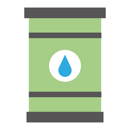 oil barrel isolated icon vector illustration designのイラスト素材