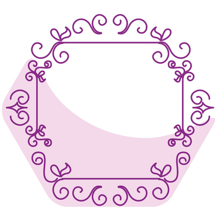Elegant Victorian style frame vector illustration designのイラスト素材