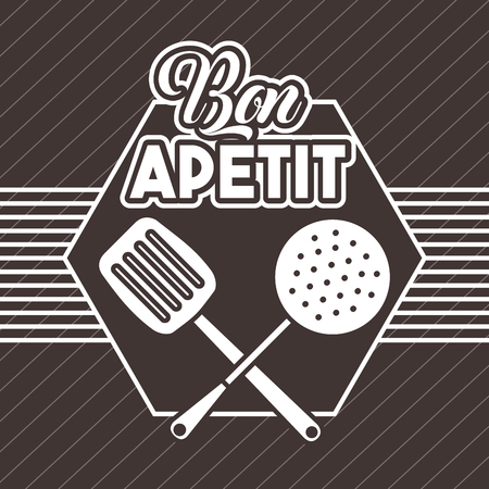 Bon appetit image icon vector illustration design graphicのイラスト素材