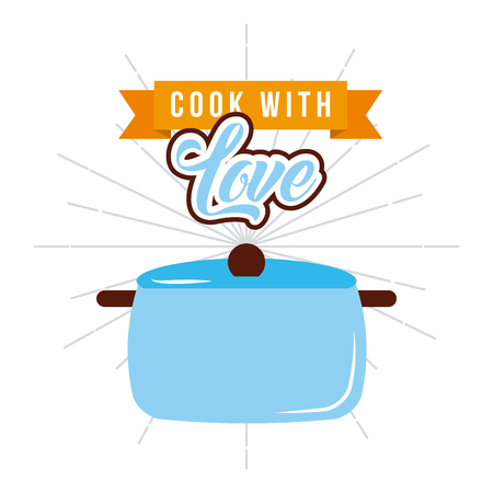 Love cooking flat icon vector illustration design graphic.のイラスト素材