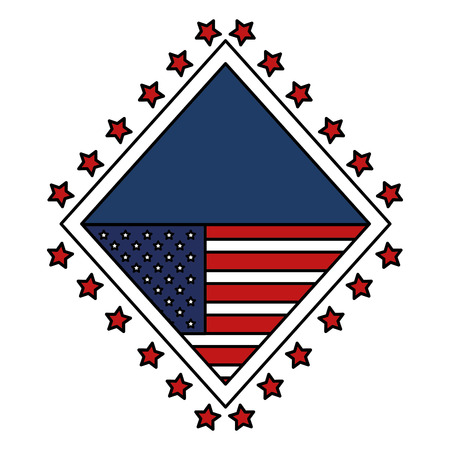 united states of asmerica emblem vector illustration designのイラスト素材