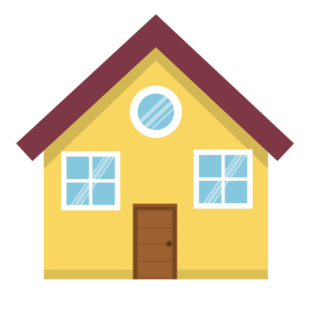exterior house isolated icon vector illustration designのイラスト素材