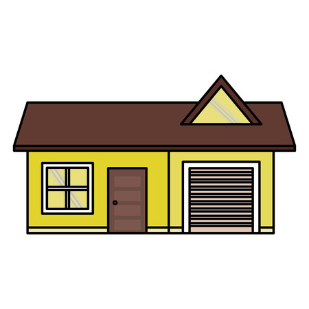 Exterior house isolated icon vector illustration designのイラスト素材