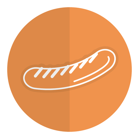 delicious sausage isolated icon vector ilustration designのイラスト素材