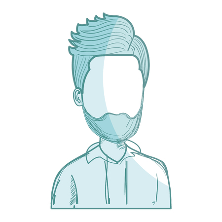 businessman avatar character icon vector illustration designのイラスト素材