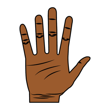 hand human open icon vector illustration designのイラスト素材