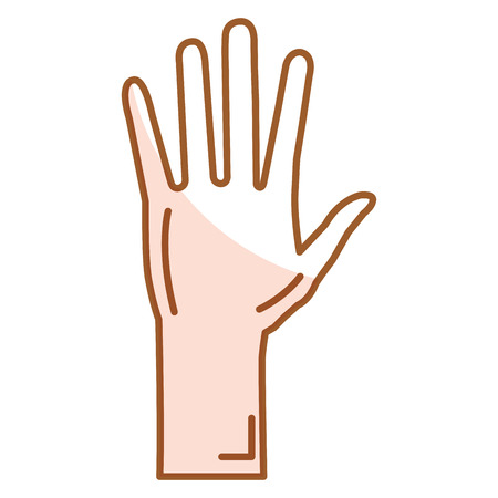 hand human open icon vector illustration designのイラスト素材