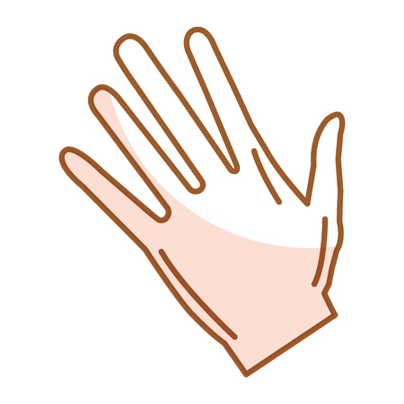 hand human open icon vector illustration designのイラスト素材