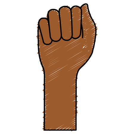 hand human fist icon vector illustration designのイラスト素材