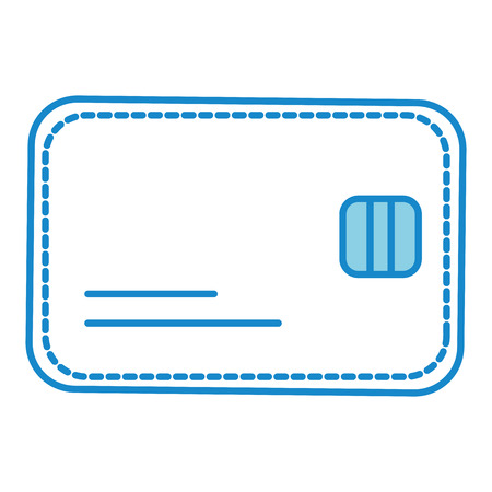 credit card isolated icon vector illustration designのイラスト素材