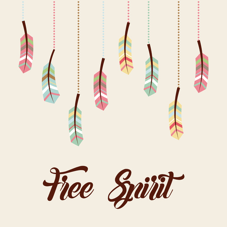 free spirit flat icon vector illustration design graphicのイラスト素材