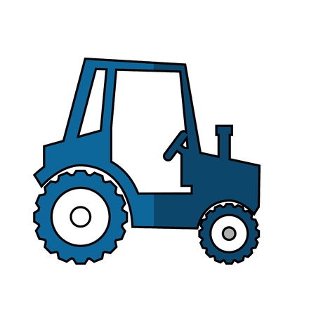 Farm tractor vehicle icon vector illustration graphic designのイラスト素材
