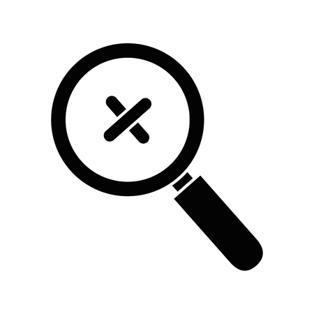 Magnifying glass symbol icon vector illustration graphic designのイラスト素材