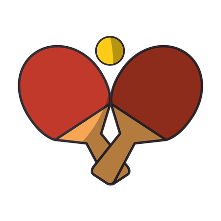 Tennis table sport icon vector illustration graphic designのイラスト素材