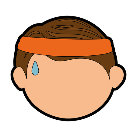 boy face cartoon icon vector illustration graphic designのイラスト素材