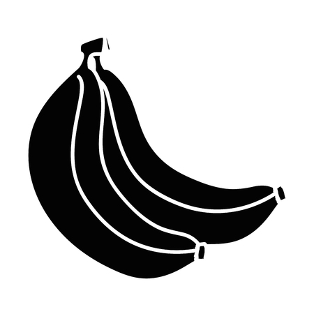 bananas fruit icon over white background vector illustrationのイラスト素材