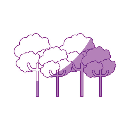 nature trees cartoon icon vector graphic illustrationのイラスト素材