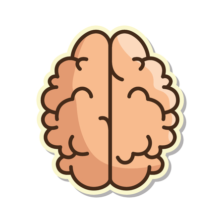 isolated abstract brain icon vector illustration graphic designのイラスト素材