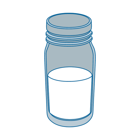 isolated milk bottle vector illustration graphic designのイラスト素材