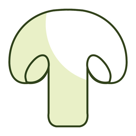 Fresh mushroom isolated icon vector illustration designのイラスト素材