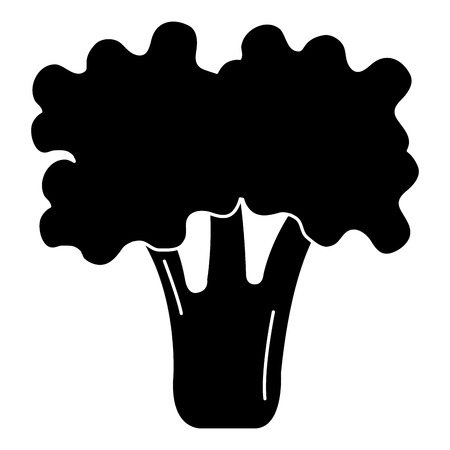 broccoli fresh vegetable icon vector illustration designのイラスト素材