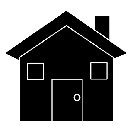 exterior house isolated icon vector illustration designのイラスト素材
