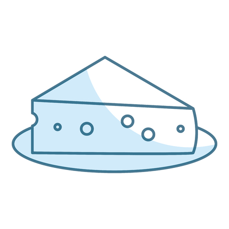 fresh cheese piece icon vector illustration designのイラスト素材