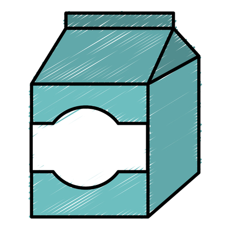 Milk box isolated icon vector illustration designのイラスト素材