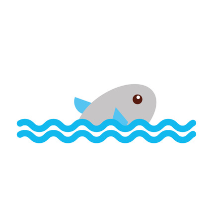 Cute whale isolated icon vector illustration designのイラスト素材
