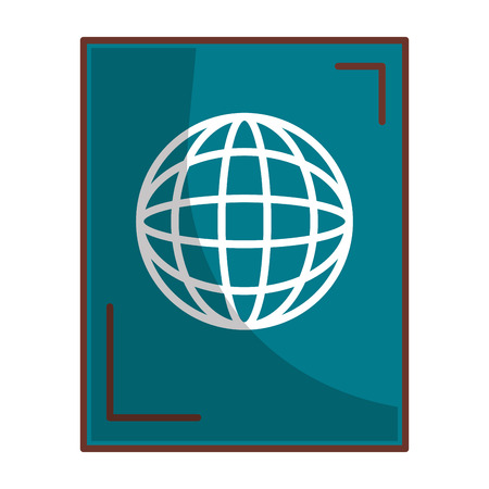 Passport document isolated icon vector illustration designのイラスト素材