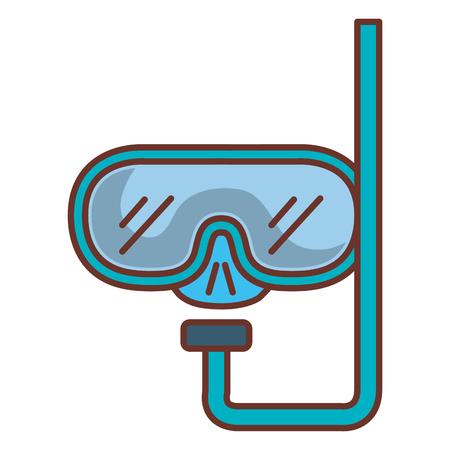 Diving goggles isolated icon vector illustration designのイラスト素材