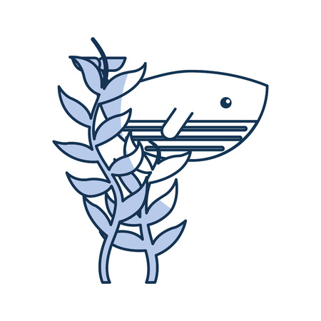 Cute whale isolated icon vector illustration designのイラスト素材