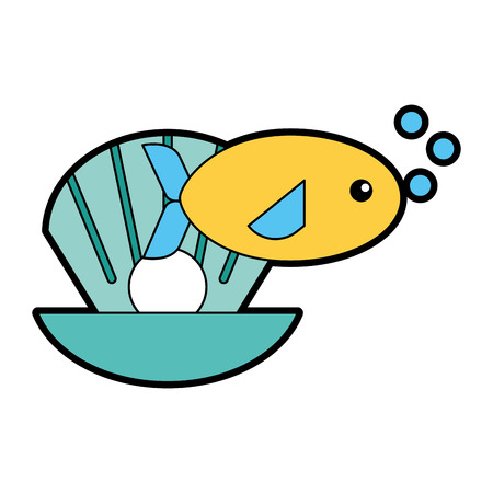 sea fish swiming icon vector illustration designのイラスト素材