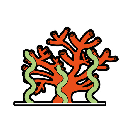 marine coral sealife icon vector illustration designのイラスト素材