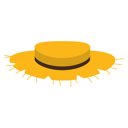 farmer hat isolated icon vector illustration designのイラスト素材