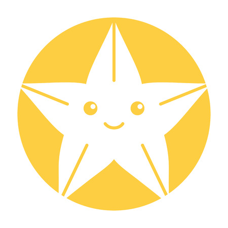 cute starfish isolated icon vector illustration designのイラスト素材