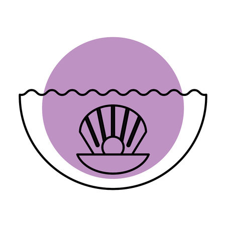 Sea shell isolated icon vector illustration designのイラスト素材