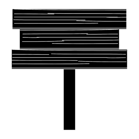 wooden banner isolated icon vector illustration designのイラスト素材