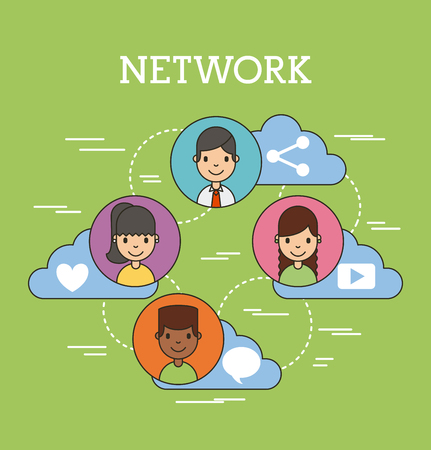 network people scenary icon vector illustration design graphicのイラスト素材