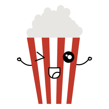 popcorn  character vector illustration designのイラスト素材